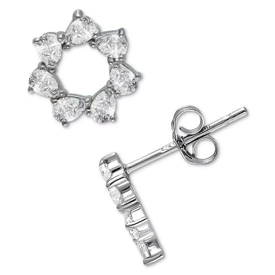Cheapest ๐ Giani Bernini Cubic Zirconia Pear Circle Stud Earrings, Created For Macy's Gold Over Silver โจ 4 Cheapest ๐ Giani Bernini Cubic Zirconia Pear Circle Stud Earrings, Created For Macy's Gold Over Silver โจ - Image 4