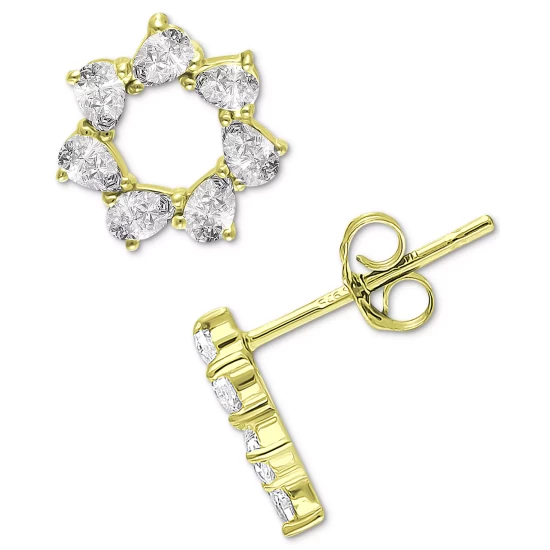 Cheapest ๐ Giani Bernini Cubic Zirconia Pear Circle Stud Earrings, Created For Macy's Gold Over Silver โจ 5 Cheapest ๐ Giani Bernini Cubic Zirconia Pear Circle Stud Earrings, Created For Macy's Gold Over Silver โจ - Image 5