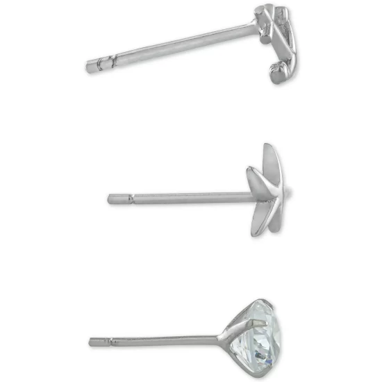Discount ๐ฏ Giani Bernini 3-Pc. Set Cubic Zirconia Nautical-Themed Stud Earrings In Sterling Silver, Created For Macy's โจ 4 Discount ๐ฏ Giani Bernini 3-Pc. Set Cubic Zirconia Nautical-Themed Stud Earrings In Sterling Silver, Created For Macy's โจ - Image 4