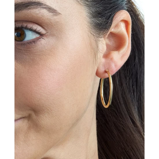 Cheapest ๐ Giani Bernini Polished Medium Hoop Earrings, 30mm, Created For Macy's Gold Over Silver ๐ 3 Cheapest ๐ Giani Bernini Polished Medium Hoop Earrings, 30mm, Created For Macy's Gold Over Silver ๐ - Image 3