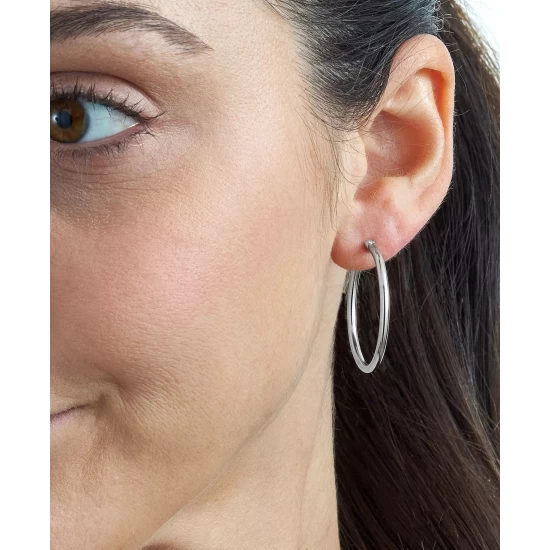 Cheapest ๐ Giani Bernini Polished Medium Hoop Earrings, 30mm, Created For Macy's Gold Over Silver ๐ 4 Cheapest ๐ Giani Bernini Polished Medium Hoop Earrings, 30mm, Created For Macy's Gold Over Silver ๐ - Image 4