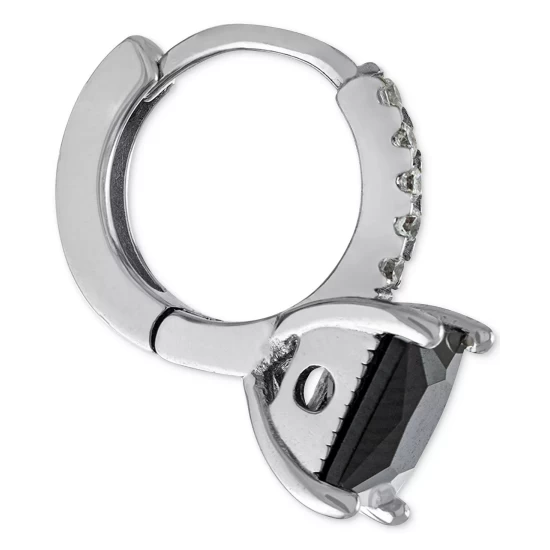 New ๐ฅ Giani Bernini Cubic Zirconia Huggie Hoop Earrings In Sterling Silver, 0.5, Created For Macy's ๐ 4 New ๐ฅ Giani Bernini Cubic Zirconia Huggie Hoop Earrings In Sterling Silver, 0.5, Created For Macy's ๐ - Image 4