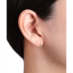 Best Sale 🌟 Giani Bernini Cubic Zirconia (1/5 Ct. T.w.) Heart Cross Stud Earrings In Sterling Silver 💯 -Giani Bernini Shop unnamed file 1099