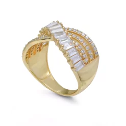 Wholesale 💯 Giani Bernini Cubic Zirconia Triple Row Baguette & Pave Crossover Ring (3 Ct. T.w.) In Sterling Silver Or 18K Gold Over Sterling Silver 🥰 -Giani Bernini Shop unnamed file 1105