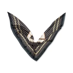 Best Pirce 🧨 Giani Bernini 👩 Women's Logo Chain Print Square Scarf Black 🌟 -Giani Bernini Shop unnamed file 114