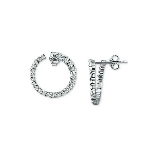 Promo ⭐ Giani Bernini Cubic Zirconia Pavé Spiral Hoop Earrings In Sterling Silver, Created For Macy's 🔔 3 Promo ⭐ Giani Bernini Cubic Zirconia Pavé Spiral Hoop Earrings In Sterling Silver, Created For Macy's 🔔 - Image 3