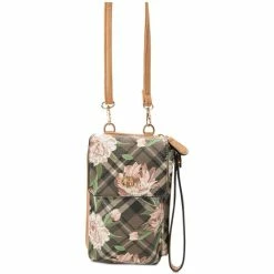Best deal ๐ Giani Bernini Holiday Plaid Floral Tech Wallet On A String, Created For Macy's Green Plaid โค๏ธ