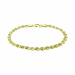 Wholesale 🛒 Giani Bernini Rope Link Bracelet In 18k Gold-Plated Sterling Silver, Created For Macy's Gold Over Silver 👏