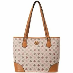 Buy 🎉 Giani Bernini Tonal Signature Tote, Created For Macy's Tan Multi 😉