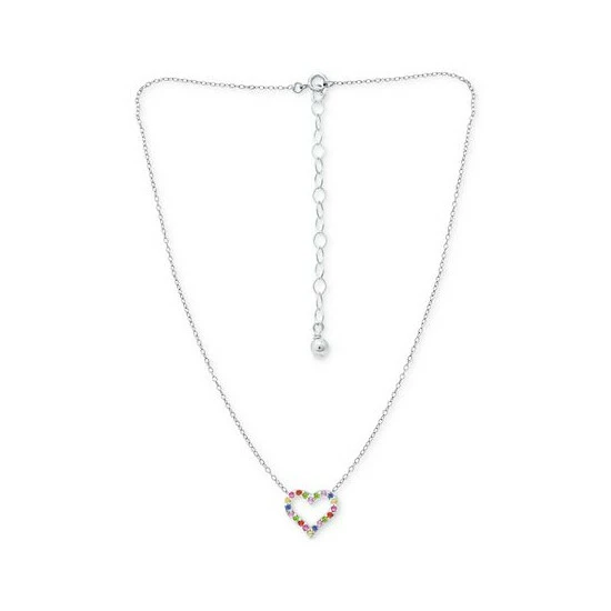 Brand new ๐ฏ Giani Bernini Lab-Created Pink Sapphire (1/3 Ct. T.w.) & Multicolor Cubic Zirconia Heart Pendant Necklace In Sterling Silver, 16 + 2 Extender, Created For Macy's ๐ 3 Brand new ๐ฏ Giani Bernini Lab-Created Pink Sapphire (1/3 Ct. T.w.) & Multicolor Cubic Zirconia Heart Pendant Necklace In Sterling Silver, 16 + 2 Extender, Created For Macy's ๐ - Image 3
