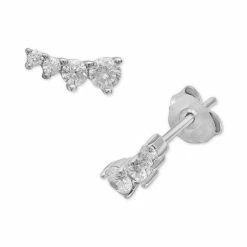 Budget ✔️ Giani Bernini Cubic Zirconia Ear Climbers In Sterling Silver, Created For Macy's 🤩