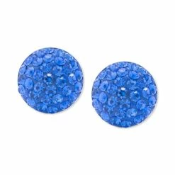 Best reviews of ๐ Giani Bernini Blue Crystal Button Stud Earrings In Sterling Silver ๐