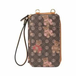 Top 10 👍 Giani Bernini Scatter Bears North South Tech Wallet On A String, Created For Macy's Brown Block Signature ⭐ -Giani Bernini Shop unnamed file 1206