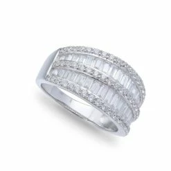 Best deal 🎉 Giani Bernini Cubic Zirconia Pave Baguette Ring (2-1/8 Ct.t.w) In Sterling Silver 🎉