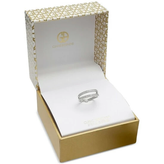 Brand new ๐ Giani Bernini 2-Pc. Set Cubic Zirconia Bands In Sterling Silver, Created For Macy's ๐ 2 Brand new ๐ Giani Bernini 2-Pc. Set Cubic Zirconia Bands In Sterling Silver, Created For Macy's ๐ - Image 2