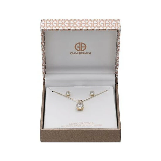 Discount โ๏ธ Giani Bernini 2-Pc. Set Cubic Zirconia Round Pendant Necklace And Stud Earring Set In 18k Gold-Plated Sterling Silver, 18k Rose Gold-Plated And Sterling Silver Created For Macy's ๐ 2 Discount โ๏ธ Giani Bernini 2-Pc. Set Cubic Zirconia Round Pendant Necklace And Stud Earring Set In 18k Gold-Plated Sterling Silver, 18k Rose Gold-Plated And Sterling Silver Created For Macy's ๐ - Image 2