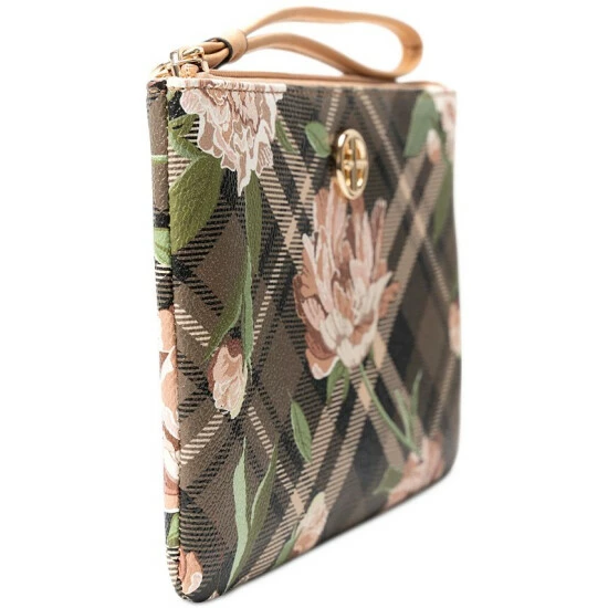 Coupon 👏 Giani Bernini Holiday Plaid Floral Wristlet, Created For Macy's Green Plaid 👏 4 Coupon 👏 Giani Bernini Holiday Plaid Floral Wristlet, Created For Macy's Green Plaid 👏 - Image 4