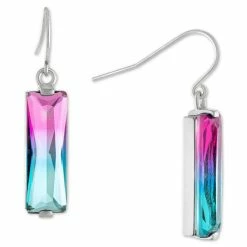 Cheapest ๐ Giani Bernini Colorful Crystal Drop Earrings In Sterling Silver, Created For Macy's โค๏ธ