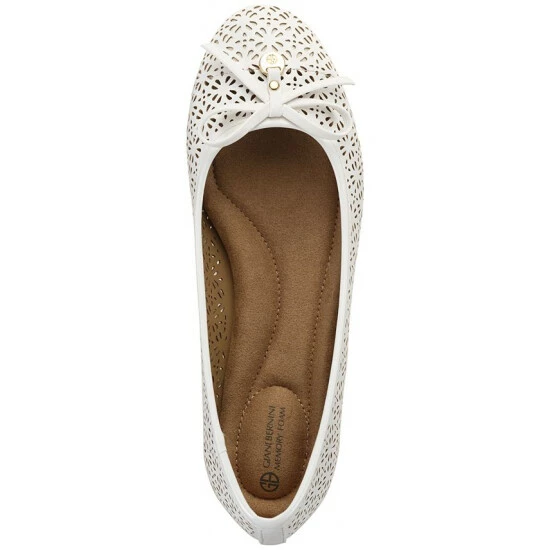 Hot Sale β Giani Bernini Odeysa Memory Foam Perforated Ballet Flats, Created For Macy's White π 4 Hot Sale β Giani Bernini Odeysa Memory Foam Perforated Ballet Flats, Created For Macy's White π - Image 4