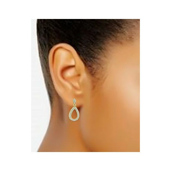 Wholesale ๐ Giani Bernini Cubic Zirconia Open Teardrop Drop Earrings, Created For Macy's Gold Over Silver ๐ 2 Wholesale ๐ Giani Bernini Cubic Zirconia Open Teardrop Drop Earrings, Created For Macy's Gold Over Silver ๐ - Image 2