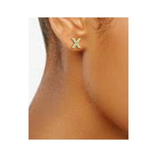 Cheapest ๐งจ Giani Bernini Cubic Zirconia X & O Mismatch Stud Earrings, Created For Macy's Gold ๐ 2 Cheapest ๐งจ Giani Bernini Cubic Zirconia X & O Mismatch Stud Earrings, Created For Macy's Gold ๐ - Image 2