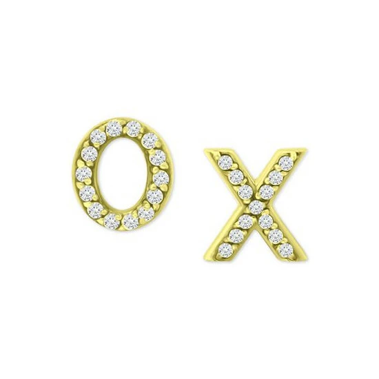 Cheapest ๐งจ Giani Bernini Cubic Zirconia X & O Mismatch Stud Earrings, Created For Macy's Gold ๐ 3 Cheapest ๐งจ Giani Bernini Cubic Zirconia X & O Mismatch Stud Earrings, Created For Macy's Gold ๐ - Image 3