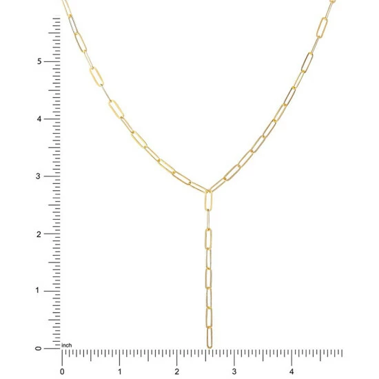 New 🎉 Giani Bernini Paperclip Link 18 Lariat Necklace In 18k Gold-Plated Sterling Silver, Created For Macy's Gold Over Silver 👏 4 New 🎉 Giani Bernini Paperclip Link 18 Lariat Necklace In 18k Gold-Plated Sterling Silver, Created For Macy's Gold Over Silver 👏 - Image 4