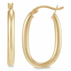 Top 10 🎁 Giani Bernini Polished Oval Tube Small Hoop Earrings 25mm, Created For Macy's Gold Over Silver ⭐