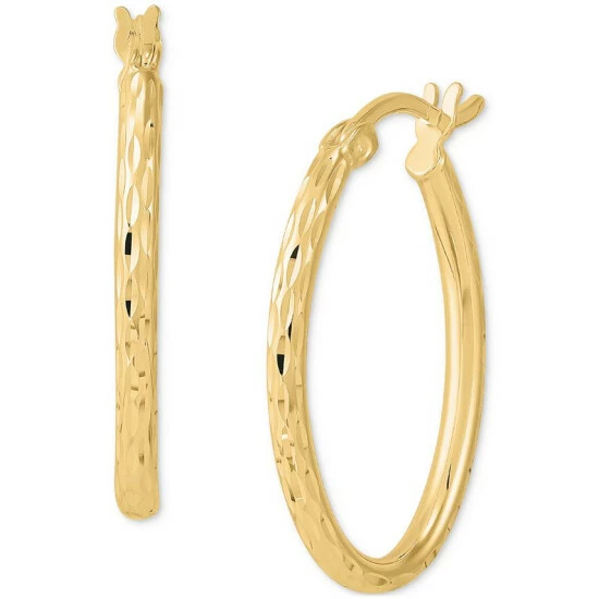 Best reviews of ✔️ Giani Bernini Textured Oval Hoop Earrings 25mm, Created For Macy's Gold Over Silver 🥰 4 Best reviews of ✔️ Giani Bernini Textured Oval Hoop Earrings 25mm, Created For Macy's Gold Over Silver 🥰 - Image 4