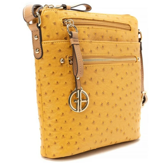 Best deal π Giani Bernini Embossed Faux Ostrich Crossbody, Created For Macy's Spicy Mustard π 4 Best deal π Giani Bernini Embossed Faux Ostrich Crossbody, Created For Macy's Spicy Mustard π - Image 4