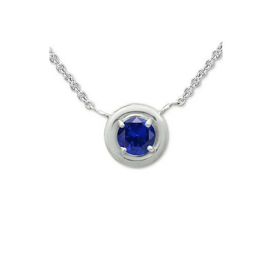 Buy ๐ Giani Bernini Blue Cubic Zirconia Framed 16 Pendant Necklace, Created For Macy's Silver โค๏ธ 3 Buy ๐ Giani Bernini Blue Cubic Zirconia Framed 16 Pendant Necklace, Created For Macy's Silver โค๏ธ - Image 3