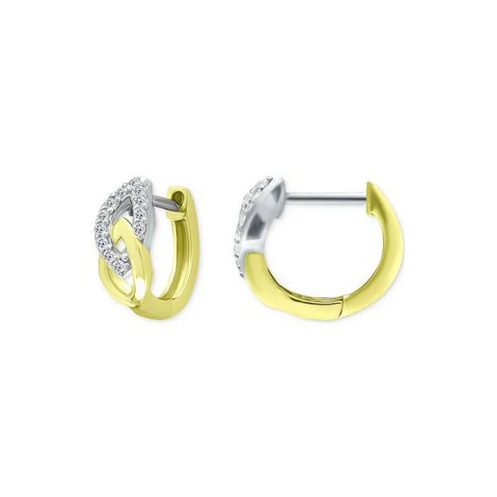 Outlet 👍 Giani Bernini Cubic Zirconia Link Small Huggie Hoop Earrings, 0.55, Created For Macy's Twotone 🔔 3 Outlet 👍 Giani Bernini Cubic Zirconia Link Small Huggie Hoop Earrings, 0.55, Created For Macy's Twotone 🔔 - Image 3