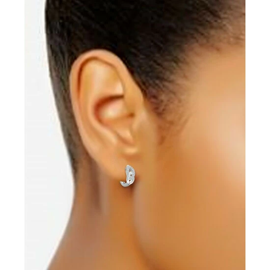 Outlet 👍 Giani Bernini Cubic Zirconia Link Small Huggie Hoop Earrings, 0.55, Created For Macy's Twotone 🔔 4 Outlet 👍 Giani Bernini Cubic Zirconia Link Small Huggie Hoop Earrings, 0.55, Created For Macy's Twotone 🔔 - Image 4