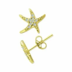 Buy 💯 Giani Bernini Cubic Zirconia Starfish Stud Earrings In 18k Gold-Plated Sterling Silver, Created For Macy's Gold Over Silver 🌟 -Giani Bernini Shop unnamed file 1331