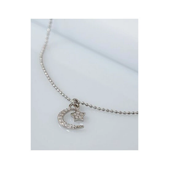 Wholesale ๐ฅฐ Giani Bernini Cubic Zirconia Moon & Star Charm Ankle Bracelet In Sterling Silver, Created For Macy's ๐ 2 Wholesale ๐ฅฐ Giani Bernini Cubic Zirconia Moon & Star Charm Ankle Bracelet In Sterling Silver, Created For Macy's ๐ - Image 2