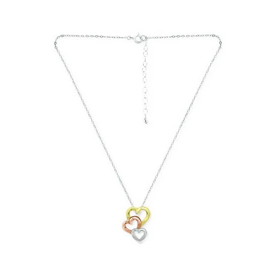 Coupon ๐ฅฐ Giani Bernini Tricolor Triple Heart Interlocking Pendant Necklace In Sterling Silver, 18k Gold- & Rose Gold-Plate, 16 + 2 Extender, Created For Macy's Gold Over Silver ๐ 3 Coupon ๐ฅฐ Giani Bernini Tricolor Triple Heart Interlocking Pendant Necklace In Sterling Silver, 18k Gold- & Rose Gold-Plate, 16 + 2 Extender, Created For Macy's Gold Over Silver ๐ - Image 3
