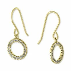 Promo 😍 Giani Bernini Cubic Zirconia Circle Drop Earrings, Created For Macy's Silver 👍