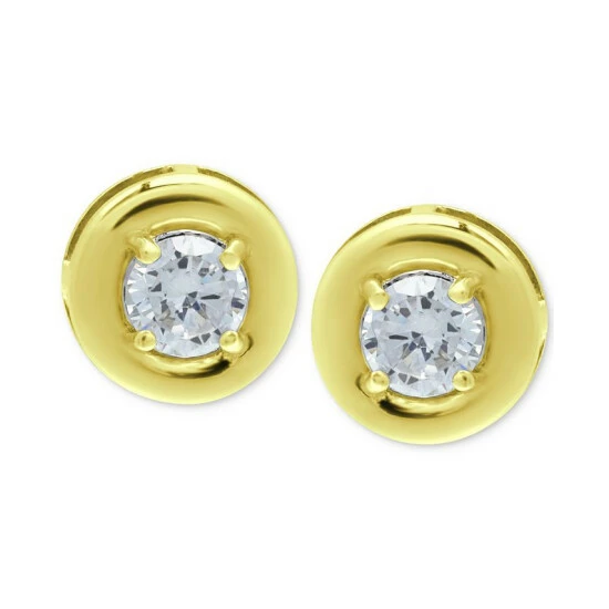 Brand new ✔️ Giani Bernini Cubic Zirconia Framed Stud Earrings, Created For Macy's Gold Over Silver ✨ 1 Brand new ✔️ Giani Bernini Cubic Zirconia Framed Stud Earrings, Created For Macy's Gold Over Silver ✨