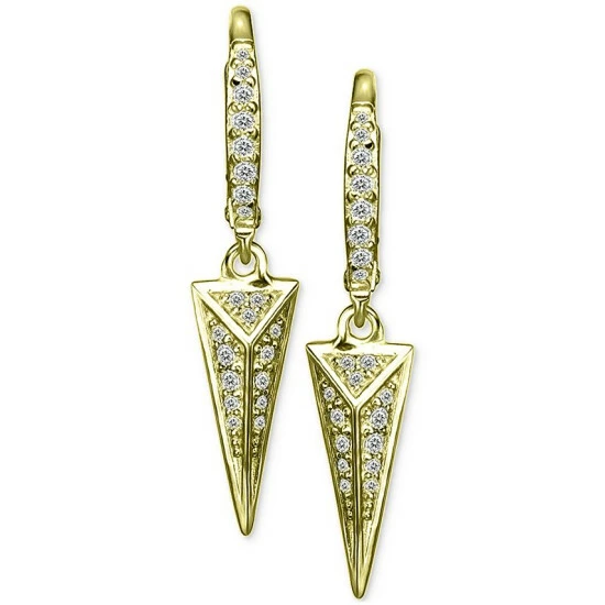 Coupon ✨ Giani Bernini Cubic Zirconia Pyramid Drop Earrings, Created For Macy's Gold 🤩 1 Coupon ✨ Giani Bernini Cubic Zirconia Pyramid Drop Earrings, Created For Macy's Gold 🤩