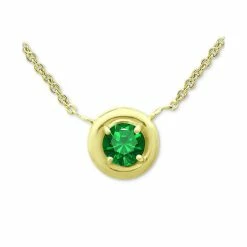 Buy 🧨 Giani Bernini Green Cubic Zirconia Framed 16 Pendant Necklace, Created For Macy's Silver 🤩