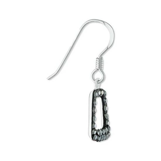 Outlet ๐ Giani Bernini Gray Crystal Geometric Drop Earrings In Sterling Silver, Created For Macy's โจ 3 Outlet ๐ Giani Bernini Gray Crystal Geometric Drop Earrings In Sterling Silver, Created For Macy's โจ - Image 3