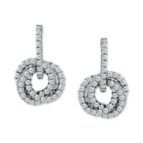 Discount ๐ Giani Bernini Cubic Zirconia Interwoven Drop Earrings In Sterling Silver, Created For Macy's ๐ฅ 1 Discount ๐ Giani Bernini Cubic Zirconia Interwoven Drop Earrings In Sterling Silver, Created For Macy's ๐ฅ