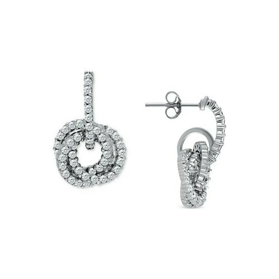 Discount ๐ Giani Bernini Cubic Zirconia Interwoven Drop Earrings In Sterling Silver, Created For Macy's ๐ฅ 3 Discount ๐ Giani Bernini Cubic Zirconia Interwoven Drop Earrings In Sterling Silver, Created For Macy's ๐ฅ - Image 3