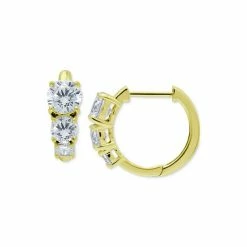 Top 10 🔥 Giani Bernini Cubic Zirconia Graduated Small Huggie Hoop Earrings, 0.625, Created For Macy's Gold Over Silver 💯 -Giani Bernini Shop unnamed file 1450