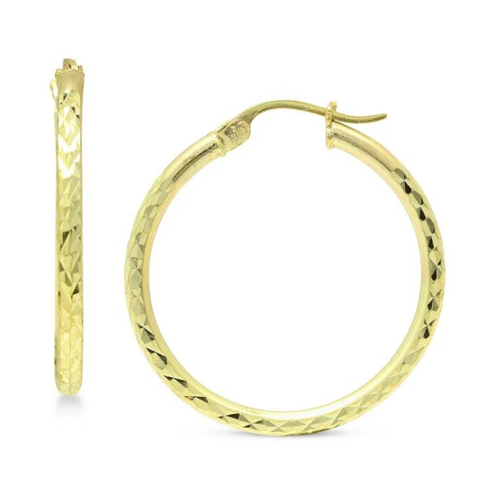 Budget ๐งจ Giani Bernini Small Textured Hoop Earrings In 18k Gold-Plated Sterling Silver, 3/4, Created For Macy's 18k Gold Over Sterling Silver ๐ 1 Budget ๐งจ Giani Bernini Small Textured Hoop Earrings In 18k Gold-Plated Sterling Silver, 3/4, Created For Macy's 18k Gold Over Sterling Silver ๐
