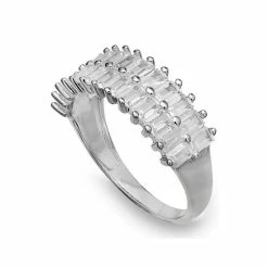 Best deal ⌛ Giani Bernini Cubic Zirconia Baguette Statement Ring In Sterling Silver, Created For Macy's White 👍 -Giani Bernini Shop unnamed file 1490