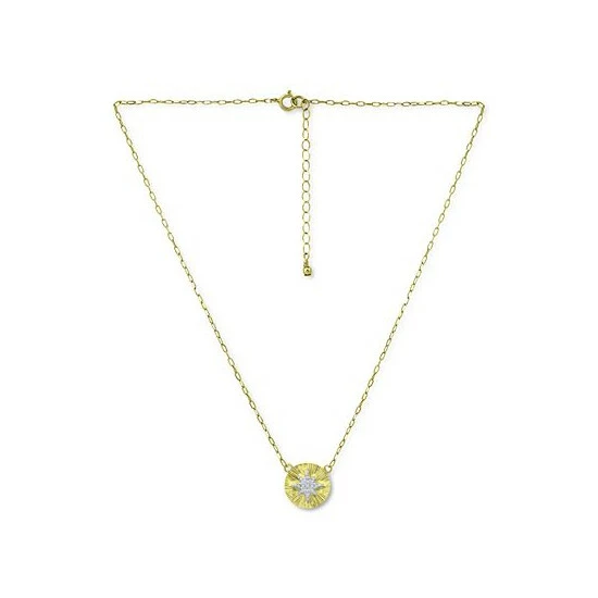 Budget 🔥 Giani Bernini Cubic Zirconia Starburst Disc Pendant Necklace, 16 + 2 Extender, Created For Macy's Sterling Silver ⭐ 3 Budget 🔥 Giani Bernini Cubic Zirconia Starburst Disc Pendant Necklace, 16 + 2 Extender, Created For Macy's Sterling Silver ⭐ - Image 3