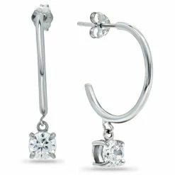 Best reviews of ๐ Giani Bernini Cubic Zirconia Dangle Hoop Earrings In 18k Gold-Plated Sterling Silver, Created For Macy's ๐
