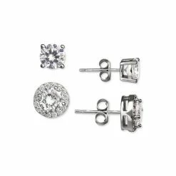 Hot Sale 😀 Giani Bernini 2-Pc. Set Cubic Zirconia Solitaire & Halo Stud Earrings In Sterling Silver, Created For Macy's ⌛ -Giani Bernini Shop unnamed file 1532