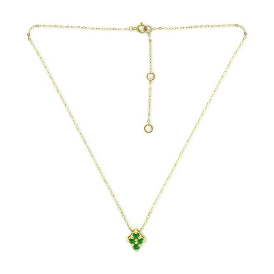 Buy โ๏ธ Giani Bernini Lab-Created Green Quartz Cluster Pendant Necklace, 16 + 2 Extender, Created For Macy's Sterling Silver ๐ 4 Buy โ๏ธ Giani Bernini Lab-Created Green Quartz Cluster Pendant Necklace, 16 + 2 Extender, Created For Macy's Sterling Silver ๐ - Image 4
